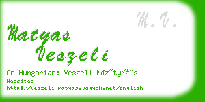 matyas veszeli business card